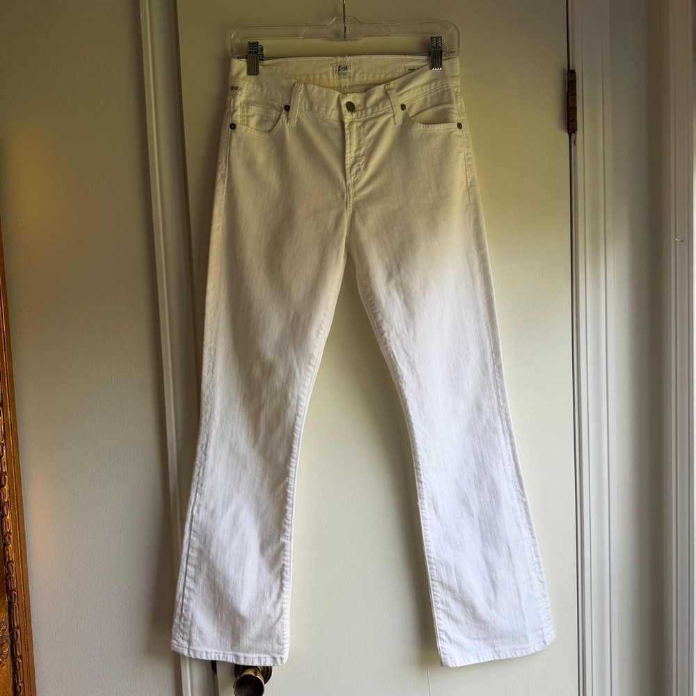 Citizens of Humanity Amber White Medium Rise Bootcut Jeans Womens Denim